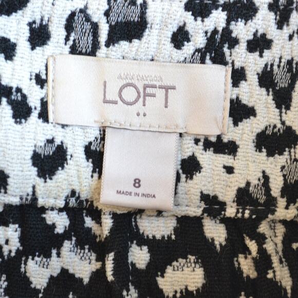 LOFT Cheetah Pencil Skirt Mini Size 8 - Picture 3 of 3